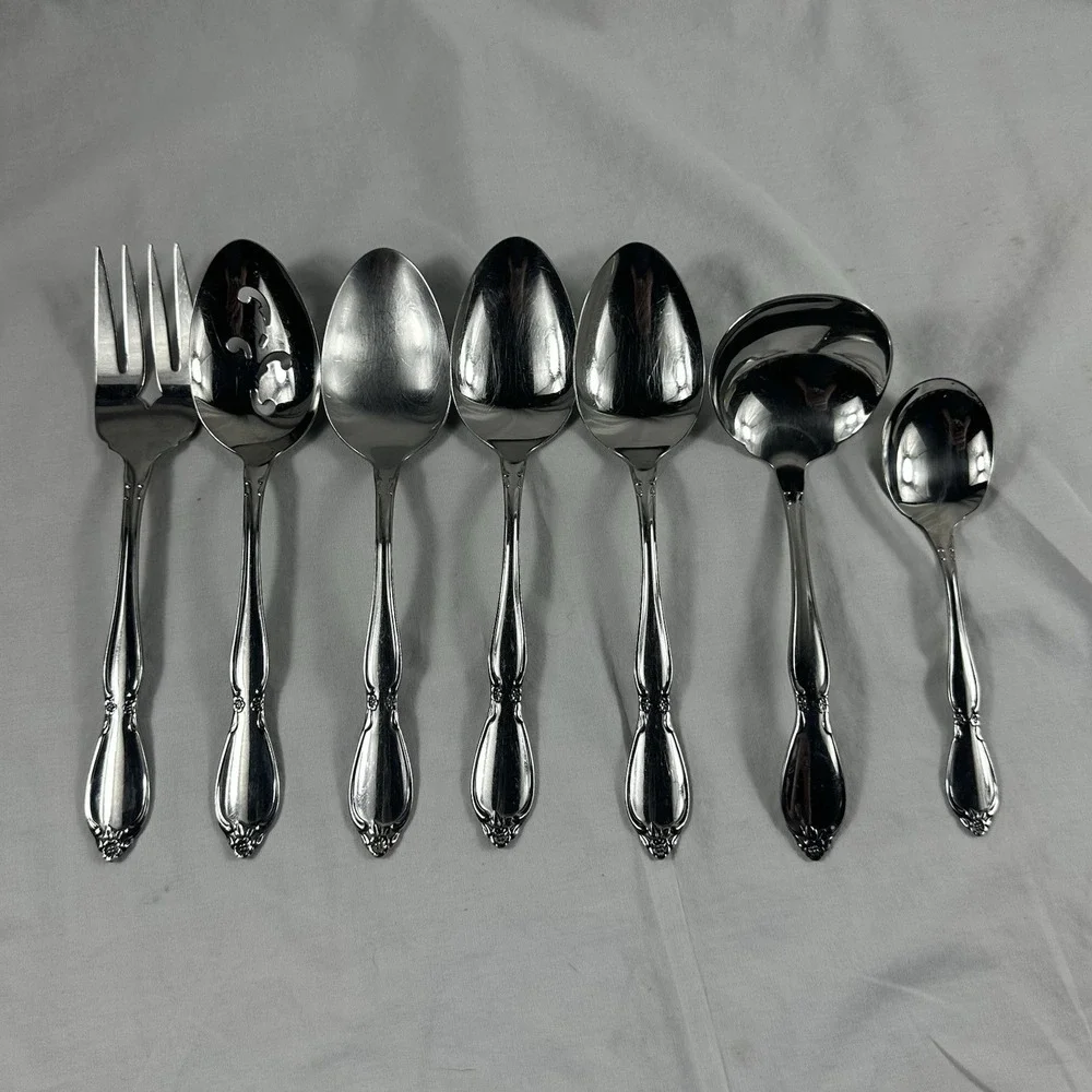 Oneida Chatelaine Set of 7 Serving‎ Pieces Community Stainless